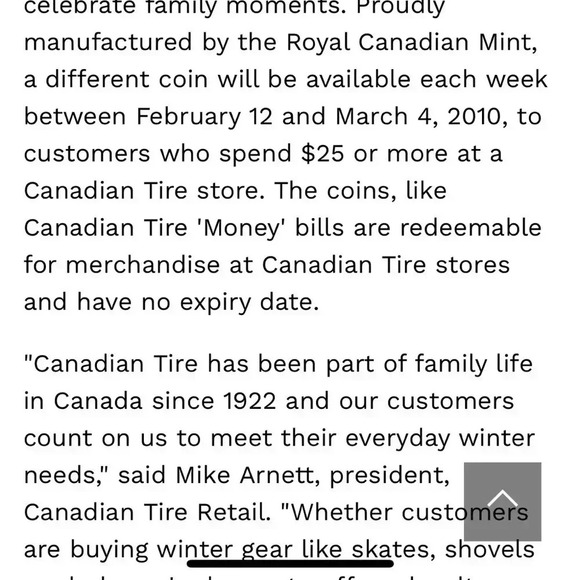 Canadian  Tire Limited Edition anniversary coin 🪙 - Picture 4 of 5